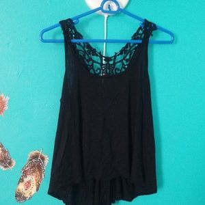 Black tank top
